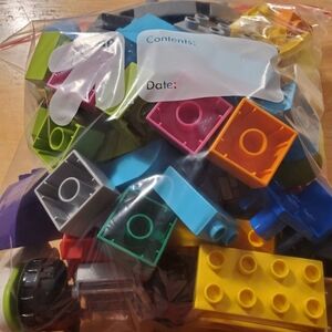 LEGO Duplo Mixed Pcs/Parts Bright Bag#1 74 pcs/parts **USED**